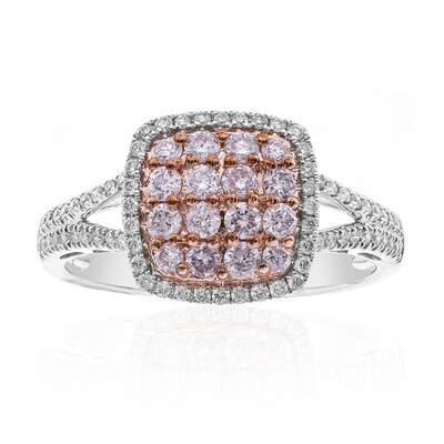 Anello in oro con Diamante Rosa I1 (CIRARI)