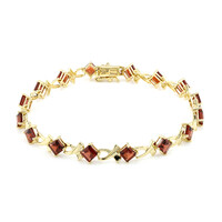 Bracciale in argento con Granato Mozambico