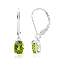 Orecchini in argento con Peridoto della Birmania