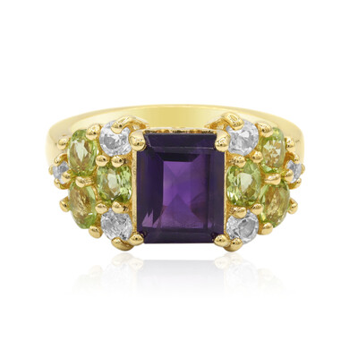 Anello in argento con Ametista Zambiana