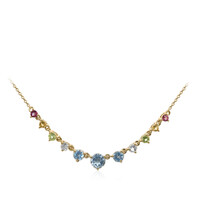 Collana in argento con Topazio Blu Cielo