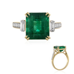 Anello in oro con Smeraldo Zambia AAA (D'vyere)