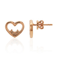 Orecchini in oro con Diamante Rose de France SI1 di Argyle