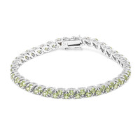 Bracciale in argento con Peridoto della Birmania