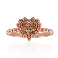 Anello in oro con Diamante Rose de France SI1 di Argyle