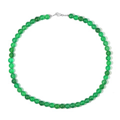 Collana in argento con Onice Verde