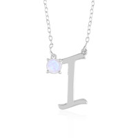 Collana in argento con Pietra di Luna Arcobaleno