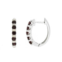 Orecchini in argento con Rodolite