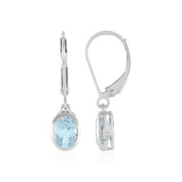 Orecchini in argento con Topazio Blu Cielo