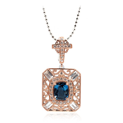 Collana in argento con Topazio Blu Londra (Dallas Prince Designs)