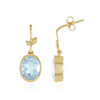 Orecchini in argento con Topazio Blu Cielo