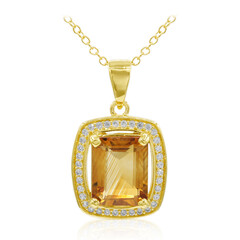 Collana in argento con Citrino Madeira