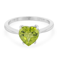 Anello in argento con Peridoto Manchuria