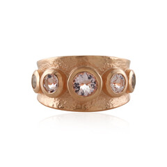Anello in argento con Morganite del Madagascar