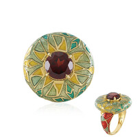 Anello in argento con Granato d’India (Adela Silber)