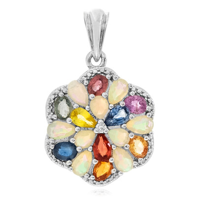 Ciondolo in argento con Opale di Welo