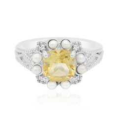 Anello in argento con Citrino