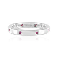 Anello in argento con Rubino Mozambico