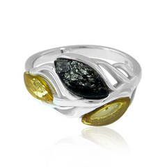 Anello in argento con Ambra Baltica