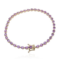 Bracciale in oro con Zaffiro Ceylon Porpora