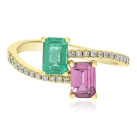 Anello in oro con Smeraldo Zambia AAA (CIRARI)