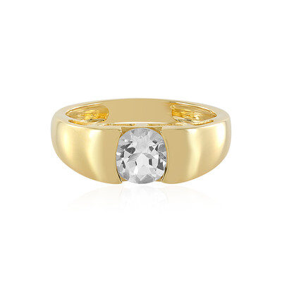 Anello in argento con Topazio Bianco