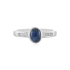 Anello in argento con Zaffiro Stellato Blu