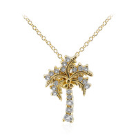 Collana in argento con Topazio Bianco