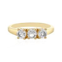 Anello in argento con Topazio Bianco