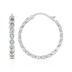 Orecchini in argento con Calcedonio