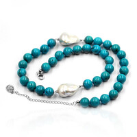 Collana in argento con Perla di Acqua Dolce (Dallas Prince Designs)