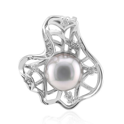 Ciondolo in argento con Perla d'Acqua Dolce Argentata (TPC)