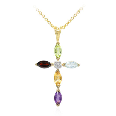 Collana in argento con Granato Mozambico