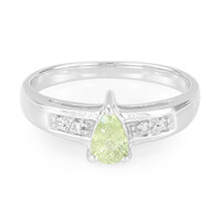 Anello in argento con Zaffiro Verde
