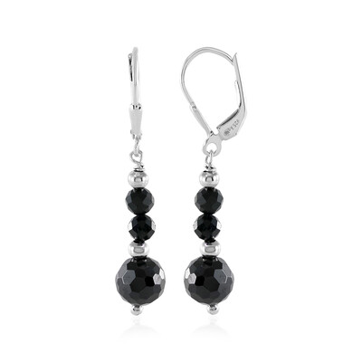 Orecchini in argento con Spinello Nero