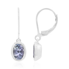 Orecchini in argento con Tanzanite (non riscaldata)