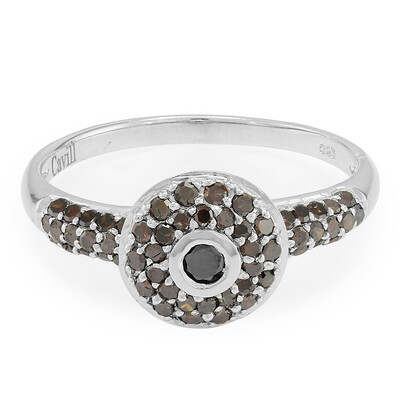 Anello placcato in platino con Diamante Fancy