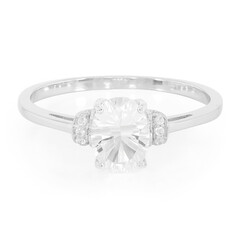 Anello in argento con Petalite