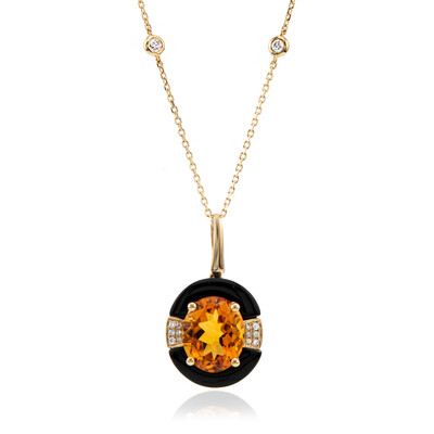 Collana in oro con Onice Nero