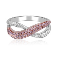 Anello in oro con Diamante Rosa I1 (CIRARI)