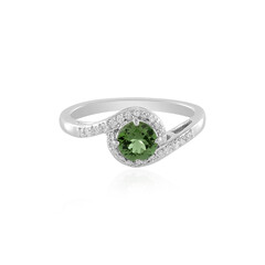 Anello in oro con Tormalina Verde (AMAYANI)