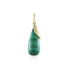 Ciondolo in oro con Malachite