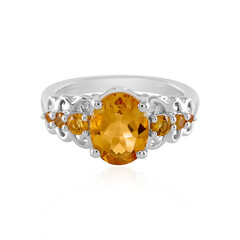 Anello in argento con Citrino
