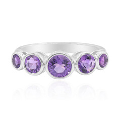 Anello in argento con Ametista Boliviana