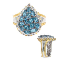 Anello in argento con Acquamarina (Gems en Vogue)