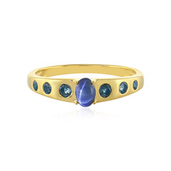 Anello in argento con Zaffiro Stellato Blu