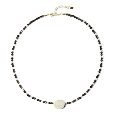 Collana in argento con Crisoprasio Limone
