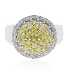 Anello in argento con Zaffiro Giallo