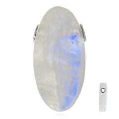 Ciondolo in argento con Labradorite Bianca
