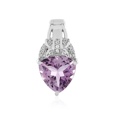 Ciondolo in argento con Ametista Rose de France